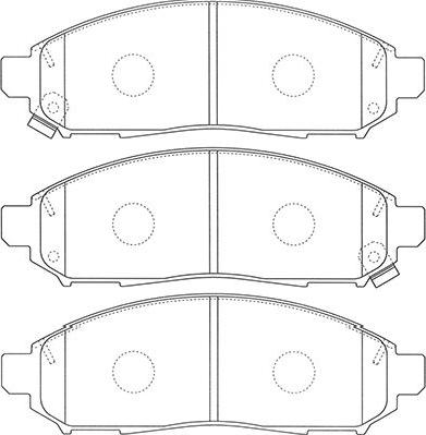 Kavo Parts BP-6620 - Гальмівні колодки, дискові гальма autocars.com.ua