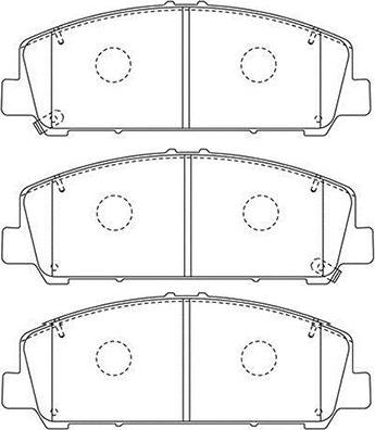 Kavo Parts BP-6621 - Тормозные колодки, дисковые, комплект avtokuzovplus.com.ua