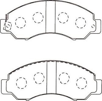 Kavo Parts BP-6624 - Гальмівні колодки, дискові гальма autocars.com.ua