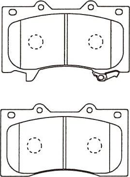 Kavo Parts BP-6627 - Гальмівні колодки, дискові гальма autocars.com.ua