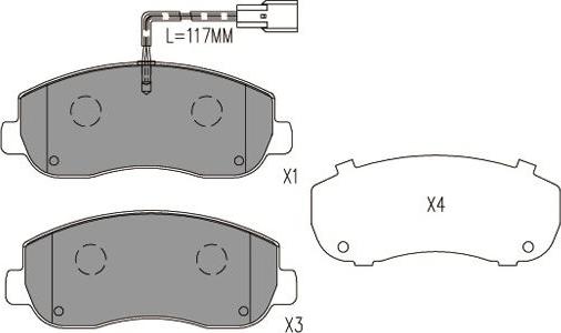 Kavo Parts BP-6635 - Тормозные колодки, дисковые, комплект avtokuzovplus.com.ua