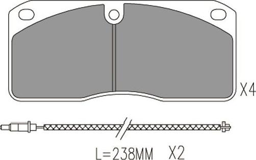 Kavo Parts BP-6640 - Гальмівні колодки, дискові гальма autocars.com.ua