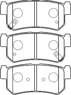 Kavo Parts BP-7503 - Гальмівні колодки, дискові гальма autocars.com.ua