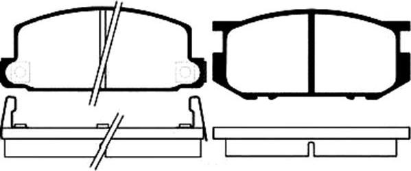 Kavo Parts BP-8001 - Тормозные колодки, дисковые, комплект autodnr.net