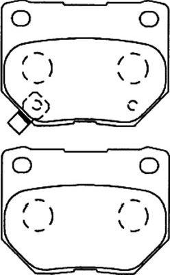 Kavo Parts BP-8015 - Гальмівні колодки, дискові гальма autocars.com.ua