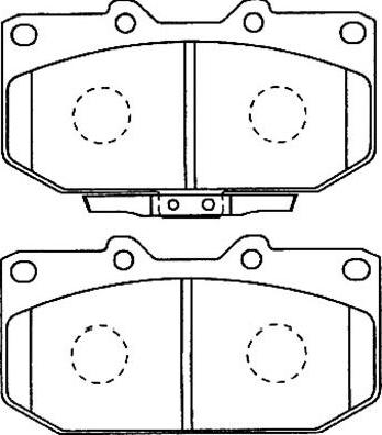 Kavo Parts BP-8016 - Тормозные колодки, дисковые, комплект avtokuzovplus.com.ua