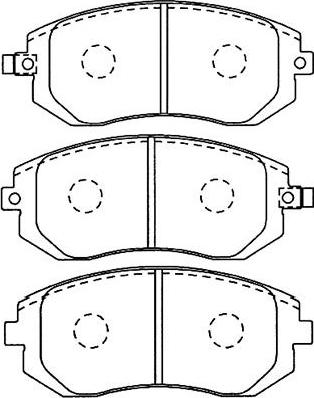 Kavo Parts BP-8017 - Гальмівні колодки, дискові гальма autocars.com.ua