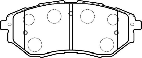 Kavo Parts BP-8020 - Тормозные колодки, дисковые, комплект avtokuzovplus.com.ua