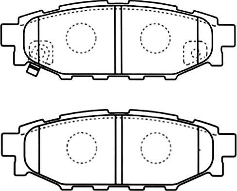 Kavo Parts BP-8021 - Гальмівні колодки, дискові гальма autocars.com.ua