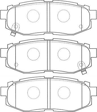 Kavo Parts BP-8023 - Тормозные колодки, дисковые, комплект avtokuzovplus.com.ua