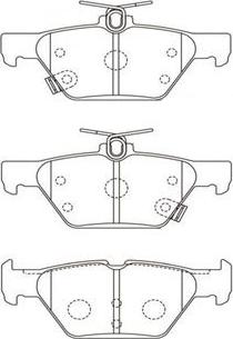 Kavo Parts BP-8026 - Гальмівні колодки, дискові гальма autocars.com.ua