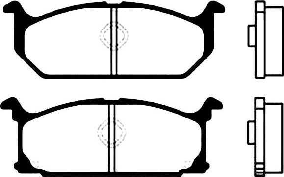 Kavo Parts BP-8502 - Тормозные колодки, дисковые, комплект avtokuzovplus.com.ua