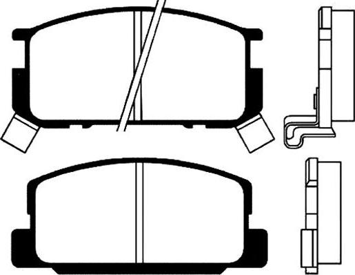 Kavo Parts BP-9009 - Тормозные колодки, дисковые, комплект avtokuzovplus.com.ua