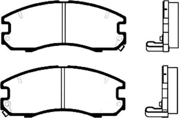 Kavo Parts BP-9013 - Гальмівні колодки, дискові гальма autocars.com.ua