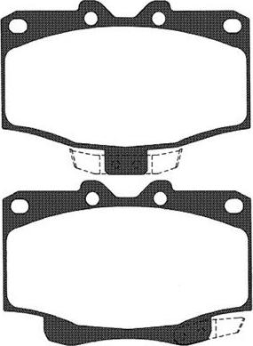 Kavo Parts BP-9038 - Тормозные колодки, дисковые, комплект avtokuzovplus.com.ua