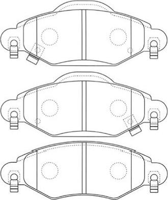 Kavo Parts BP-9096 - Гальмівні колодки, дискові гальма autocars.com.ua