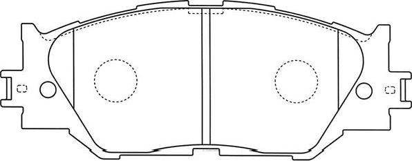 Kavo Parts BP-9114 - Гальмівні колодки, дискові гальма autocars.com.ua