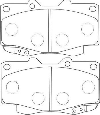 Kavo Parts BP-9117 - Гальмівні колодки, дискові гальма autocars.com.ua