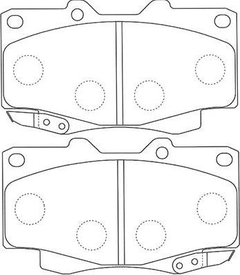 Kavo Parts BP-9117 - Тормозные колодки, дисковые, комплект avtokuzovplus.com.ua