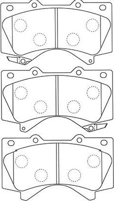 Kavo Parts BP-9121 - Гальмівні колодки, дискові гальма autocars.com.ua