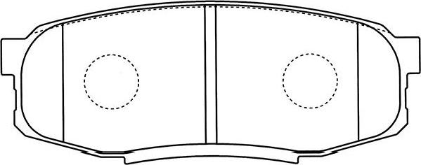 Kavo Parts BP-9122 - Тормозные колодки, дисковые, комплект avtokuzovplus.com.ua