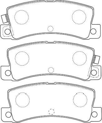 Kavo Parts BP-9124 - Тормозные колодки, дисковые, комплект autodnr.net