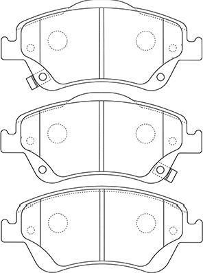 Kavo Parts BP-9127 - Тормозные колодки, дисковые, комплект avtokuzovplus.com.ua