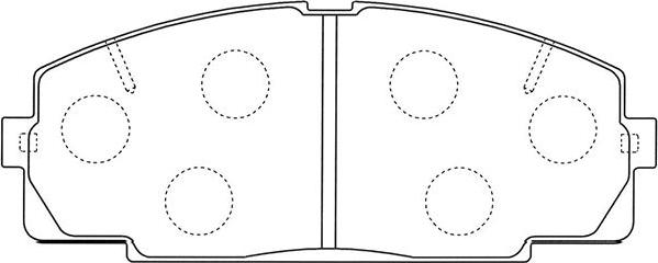 Kavo Parts BP-9135 - Тормозные колодки, дисковые, комплект avtokuzovplus.com.ua