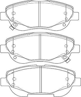 Kavo Parts BP-9146 - Гальмівні колодки, дискові гальма autocars.com.ua