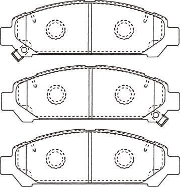 Kavo Parts BP-9152 - Тормозные колодки, дисковые, комплект avtokuzovplus.com.ua