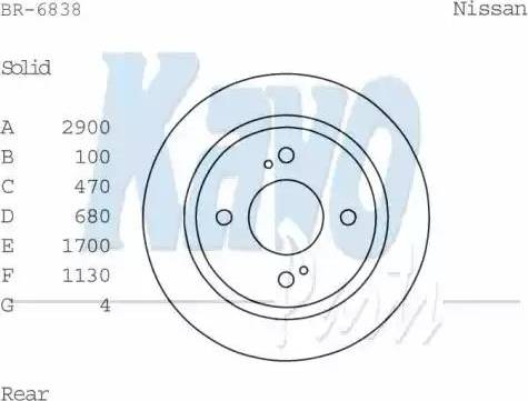 Kavo Parts BR-6738 - Гальмівний диск autocars.com.ua