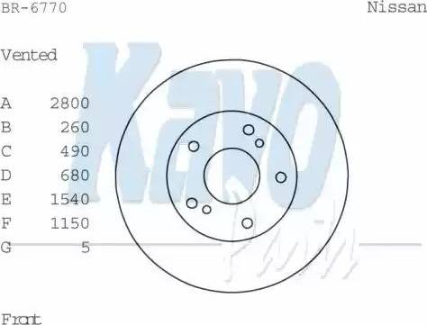 Kavo Parts BR-6770 - Тормозной диск autodnr.net