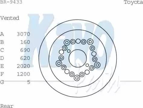 Kavo Parts BR-9433 - Тормозной диск autodnr.net