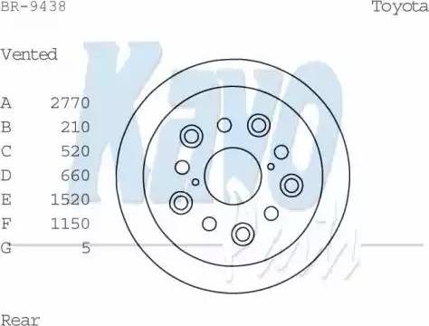 Kavo Parts BR-9438 - Тормозной диск autodnr.net