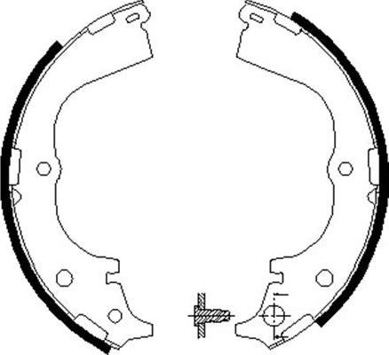 Kavo Parts BS-1908 - Комплект тормозных колодок, барабанные autodnr.net