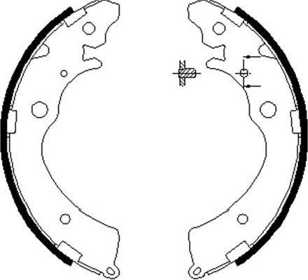 Kavo Parts BS-2907 - Комплект тормозных колодок, барабанные avtokuzovplus.com.ua