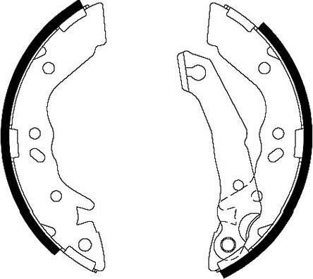 Kavo Parts BS-3405 - Комплект тормозных колодок, барабанные autodnr.net