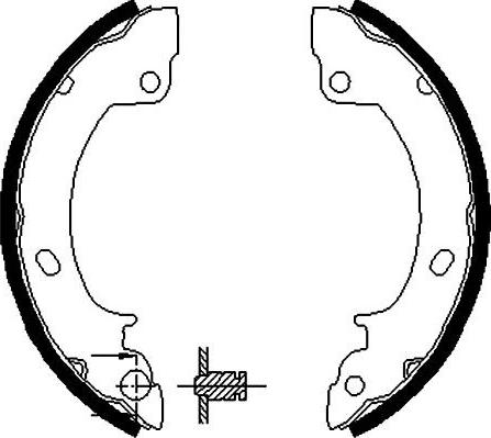 Kavo Parts BS-3411 - Комплект тормозных колодок, барабанные avtokuzovplus.com.ua