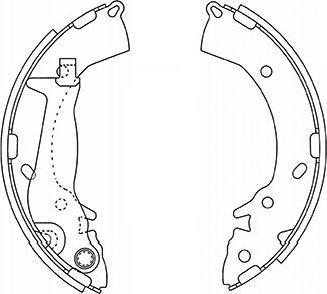 Kavo Parts BS-3415 - Комплект тормозных колодок, барабанные autodnr.net