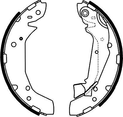 Kavo Parts BS-3416 - Комплект гальм, барабанний механізм autocars.com.ua