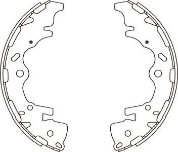 Kavo Parts BS-3420 - Комплект тормозных колодок, барабанные autodnr.net