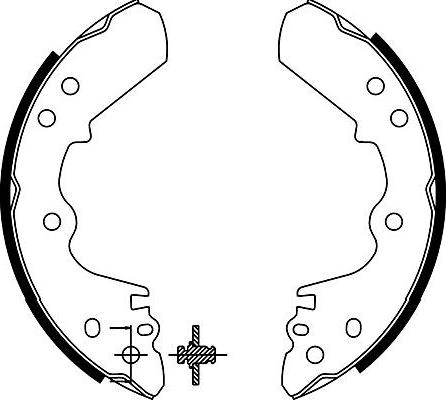 Kavo Parts BS-3909 - Комплект гальм, барабанний механізм autocars.com.ua