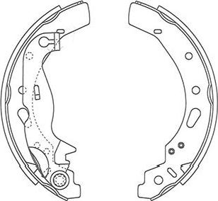 Kavo Parts BS-5434 - Комплект гальм, барабанний механізм autocars.com.ua