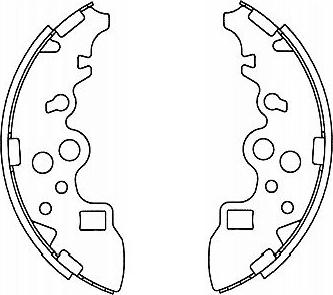 Kavo Parts BS-5436 - Комплект тормозных колодок, барабанные avtokuzovplus.com.ua