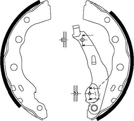 Kavo Parts BS-6413 - Комплект тормозных колодок, барабанные avtokuzovplus.com.ua