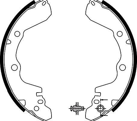 Kavo Parts BS-6416 - Комплект гальм, барабанний механізм autocars.com.ua