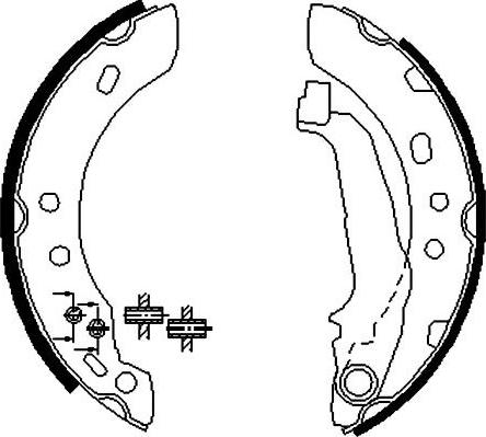 Kavo Parts BS-7414 - Комплект гальм, барабанний механізм autocars.com.ua