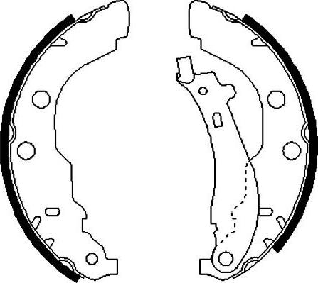 Kavo Parts BS-7416 - Комплект гальм, барабанний механізм autocars.com.ua