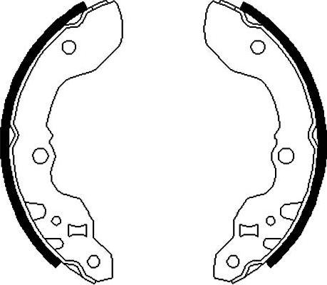 Kavo Parts BS-8912 - Комплект тормозных колодок, барабанные avtokuzovplus.com.ua