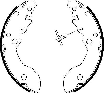 Kavo Parts BS-8913 - Комплект тормозных колодок, барабанные avtokuzovplus.com.ua